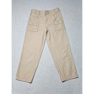 Cabelas Mens 34x30 Cargo Pants Classic Fit Hiking Hunting Outdoors Cotton Khaki